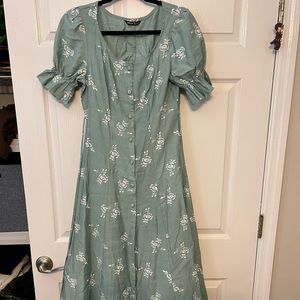 Floral button dress